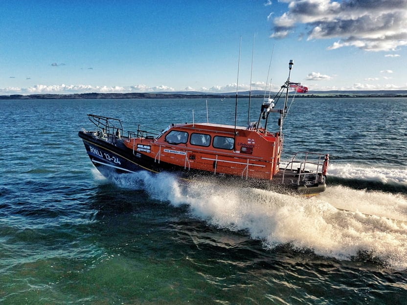 The Barbara Anne on sea trials (photo by RNLI / Steve Lowe)