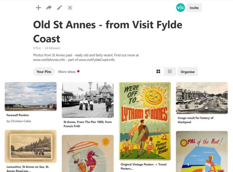 Old photos of St Annes, on our Pinterest Board