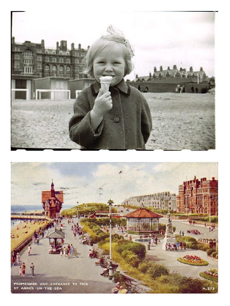 Janice MacDonald on holiday in St Annes