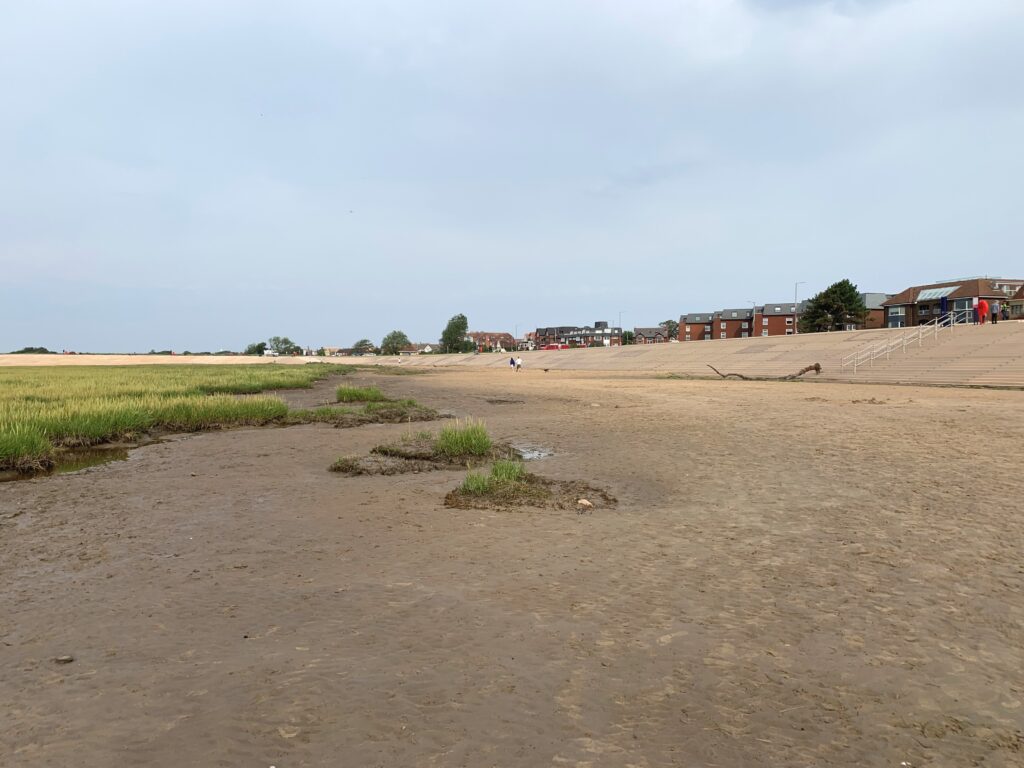 Beach and seafront in this spot, official name Stanner Bank